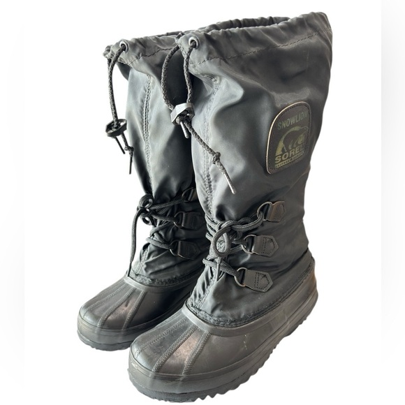 SOREL Womens Snow Lion Boots Sorel CANADA Snowmobile Snow Boots Arctic Size 6 - Picture 5 of 16